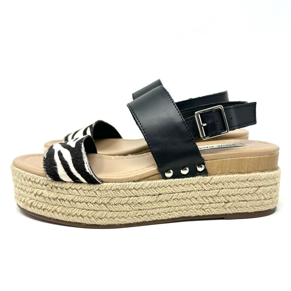 Steve Madden Fifer Women's Leather Platform Sanda… - image 8